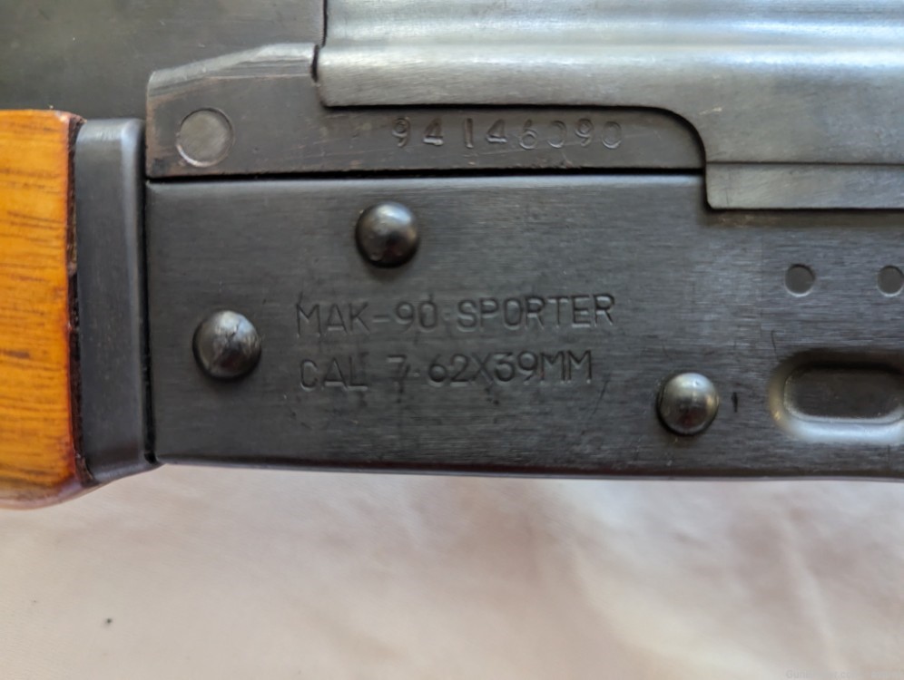 Mak 90 Chu Wood Proper Furniture Rifle 7.62x39 -img-3