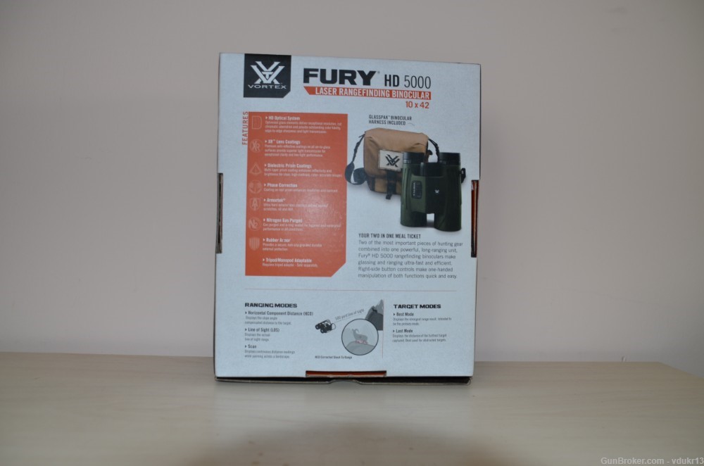 Vortex Optics Fury HD 5000 10x42 Laser Rangefinding Binoculars-img-2