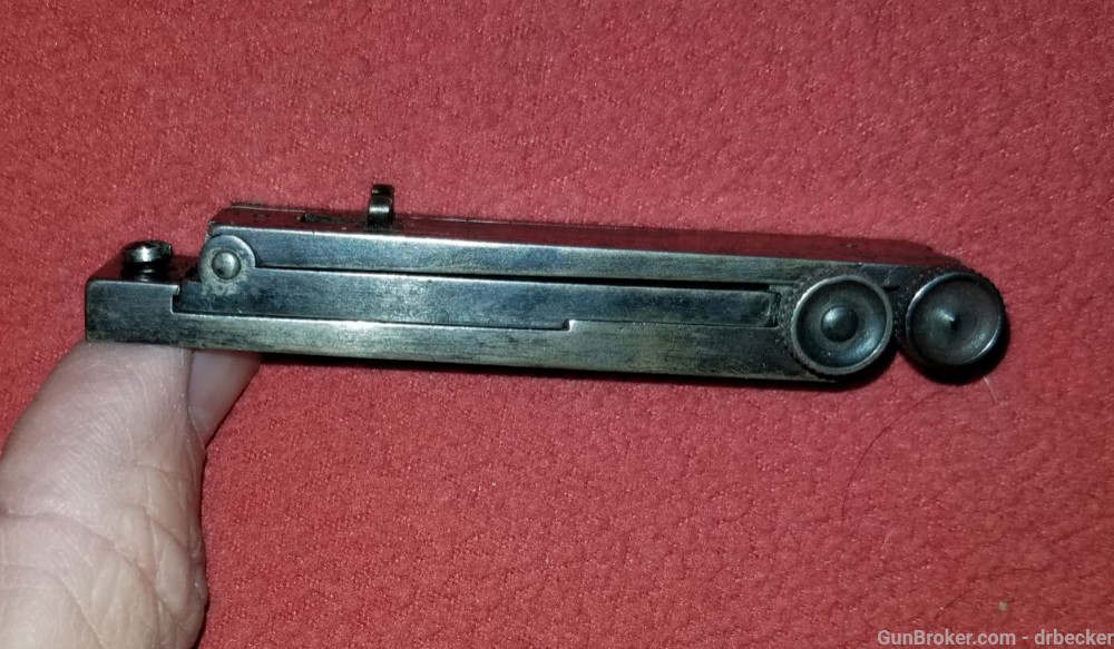 Trapdoor Springfield Buffington rear sight original parts-img-1