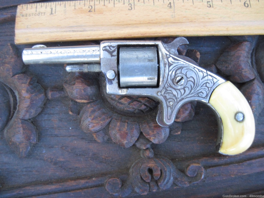 Prairie King .22 Ivory Project Wall Hanger Parts Gun Norwich Pistol Co-img-0