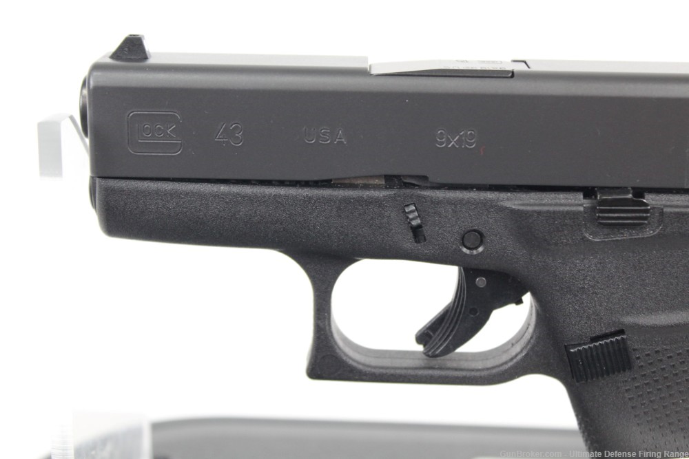 Excellent Glock Model 43 Pistol 9mm FXD Sights (2) Magazines UI4350201 -img-6