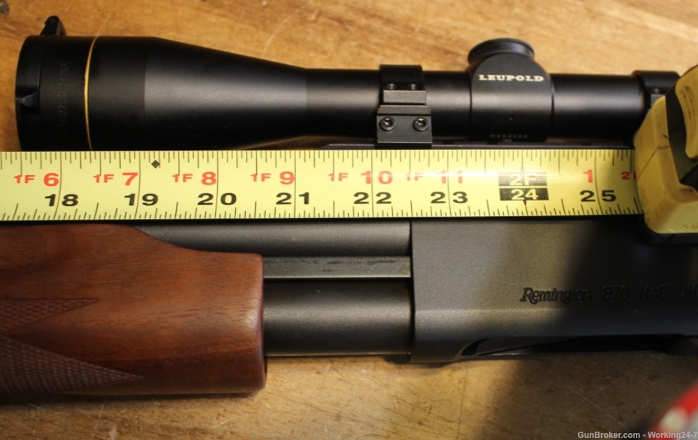 Remington 870 Rifled Pump 12 GA Shotgun w Leupold VX® 3-9x40mm -img-23