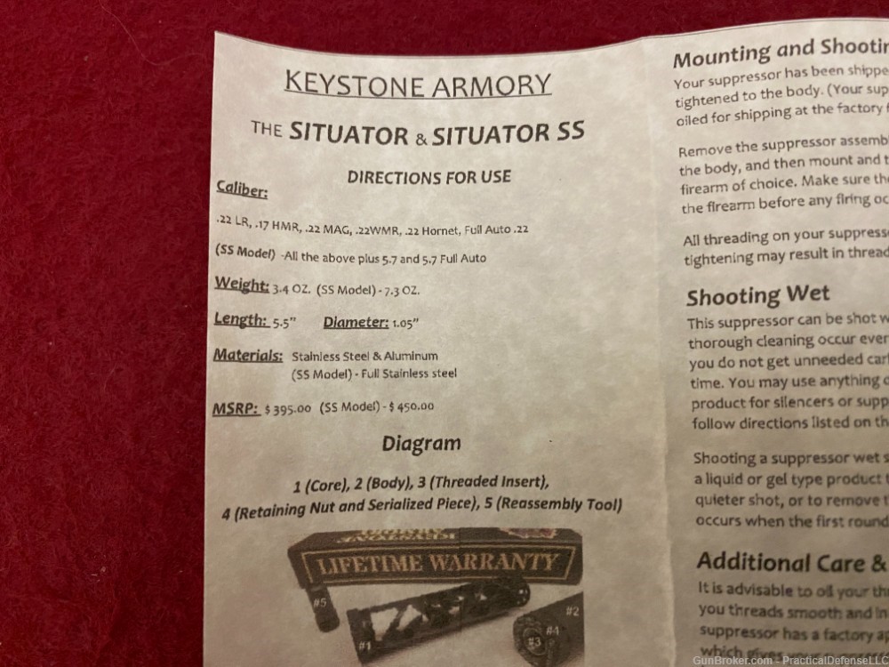 New Keystone Armory Situator SS 22 Monocore Silencer Stainless color-img-10