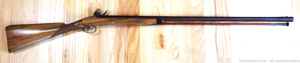 Left Handed English Sporting Rifle, Swamped 45 Caliber Flintlock Half Stock-img-7