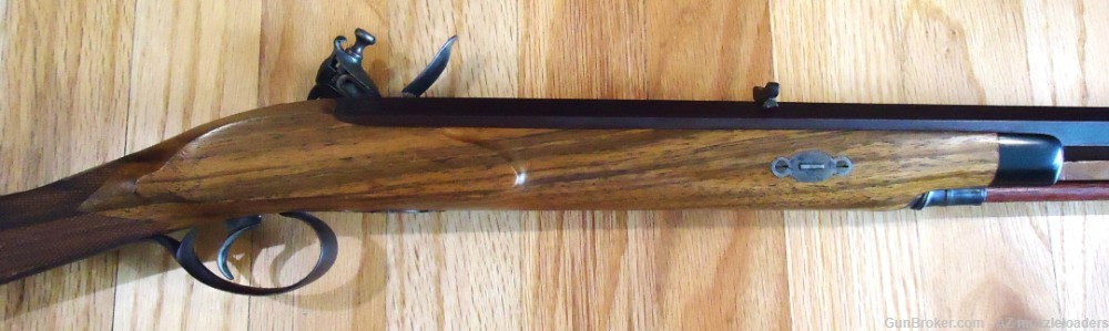 Left Handed English Sporting Rifle, Swamped 45 Caliber Flintlock Half Stock-img-5