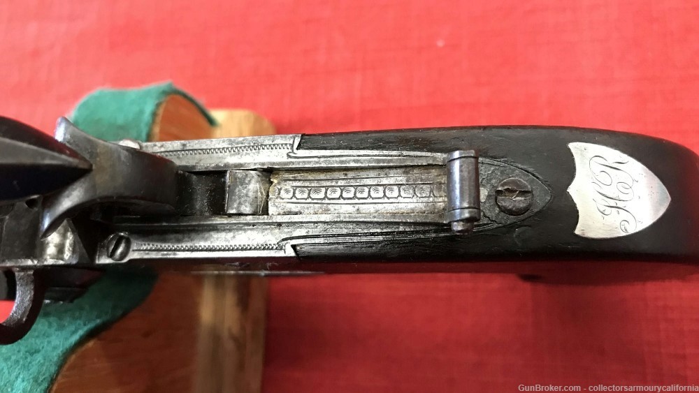 English Double Barrel Side By Side Tap Action Box Lock Flintlock Pistol-img-10