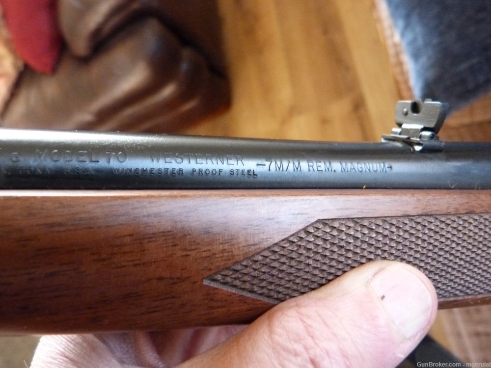 Rare NIB Winchester Model 70 Westerner Rifle 7mm Rem Mag 1981 post pre 64-img-13