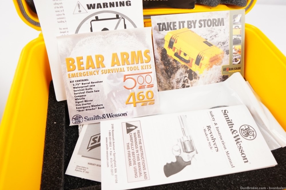 RARE limited Smith & Wesson 460 ES Bear Survival  Kit -img-1