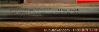 Harrington and Richardson Pioneer. 22 s/l/lr single shot bolt action rifle -img-2