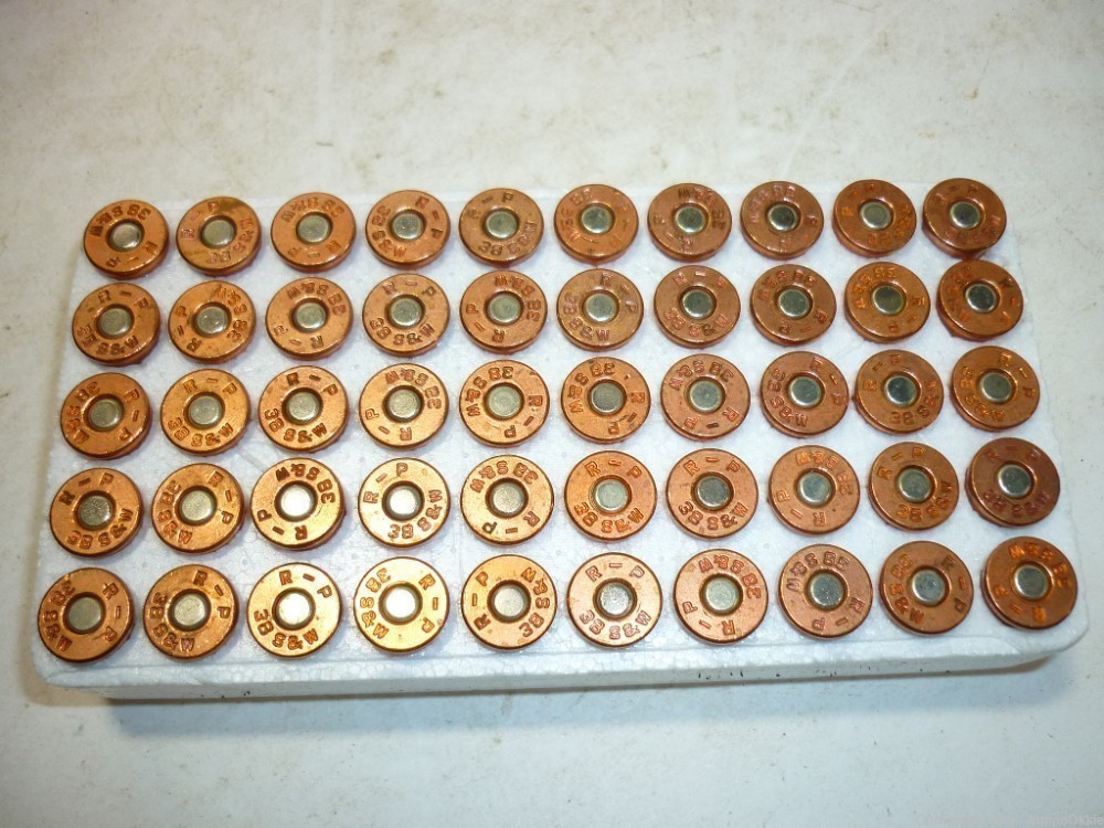 50ct - POSTAL SERVICE PLATED COPPER - 38 S&W - PRIMED CASINGS - 38sw -img-5