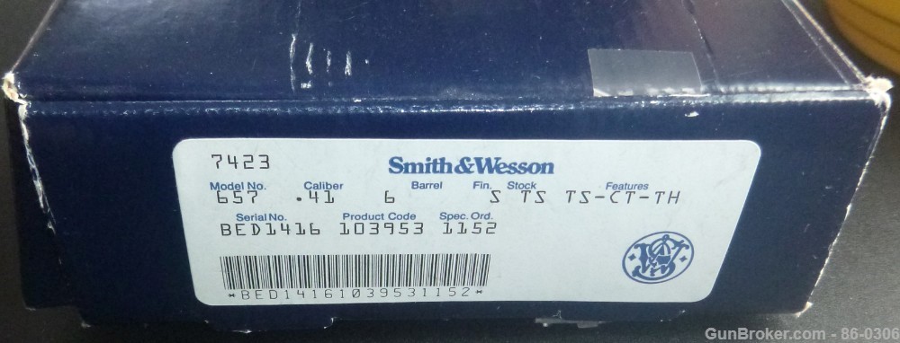 S&W 657-1 41 Rem Mag LNIB 6 inch Barrel-img-11