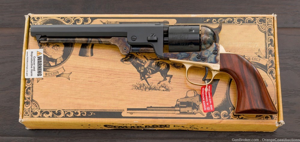 Cimarron 1851 Man With No Name Conversion Revolver .38 Spl 7.5” Uberti LNIB-img-0