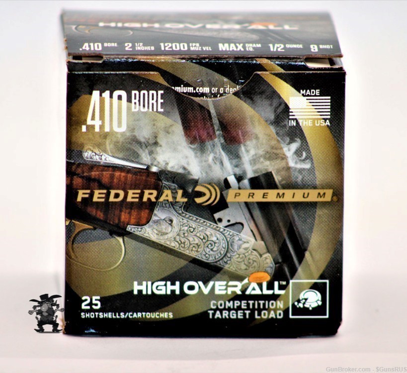 410 Premium FEDERAL HIGH OVERALL PREMIUM HI-BRASS 2½" 410 Shells #9 Shot 25-img-2