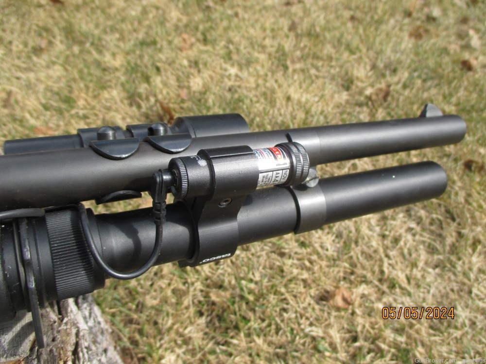 Benelli M-1 Super 90 12ga 20" rifle sights, laser, light, etc. Excellent-img-9