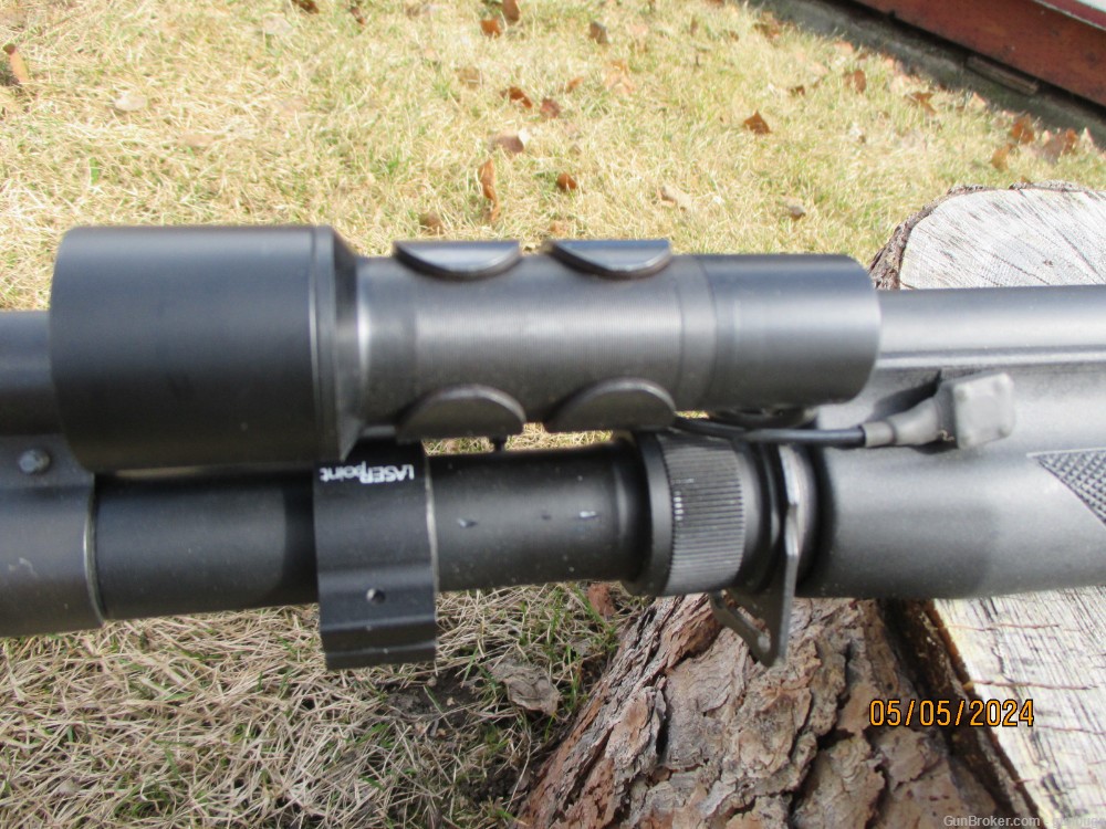 Benelli M-1 Super 90 12ga 20" rifle sights, laser, light, etc. Excellent-img-14