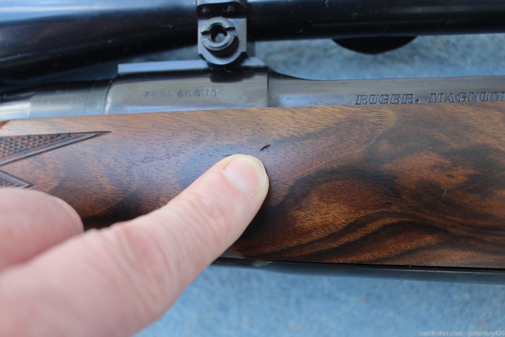 Minty Ruger 77 Custom Exhibition grade  wood stock 300 Weatherby NO SCOPE -img-14