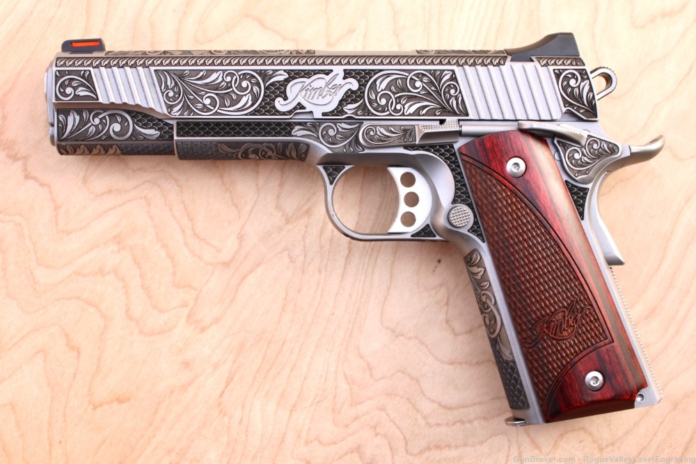 Engraved 1911 Kimber stainless ii New .45-img-0
