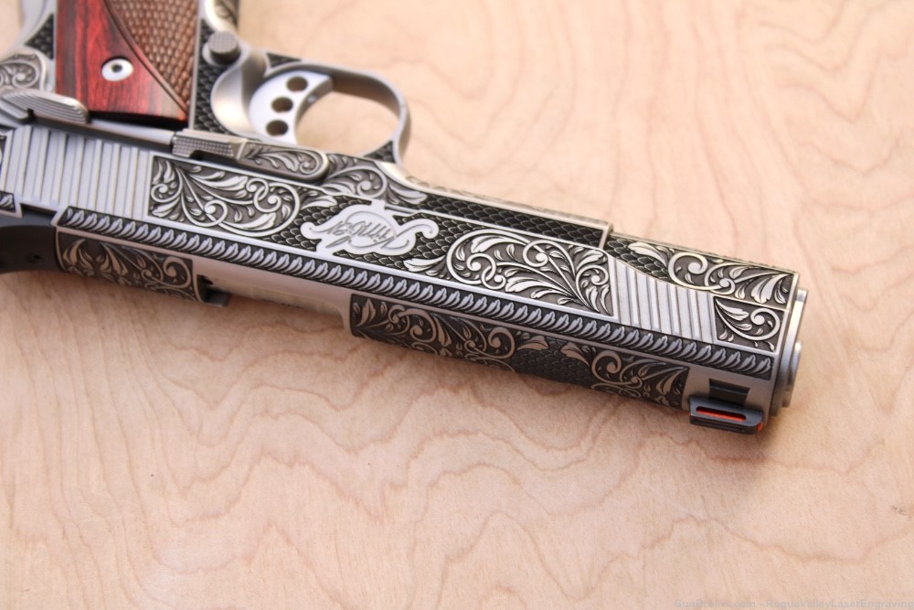 Engraved 1911 Kimber stainless ii New .45-img-15