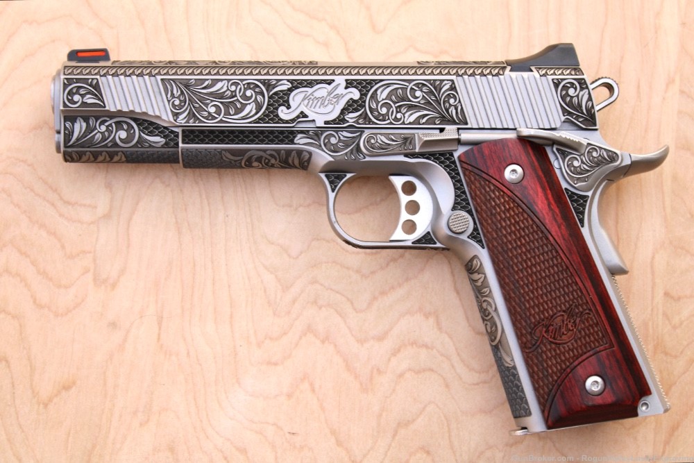 Engraved 1911 Kimber stainless ii New .45-img-16