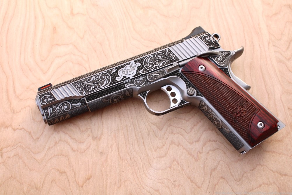 Engraved 1911 Kimber stainless ii New .45-img-4