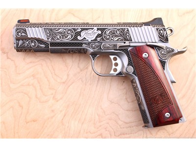 Engraved 1911 Kimber stainless ii New .45