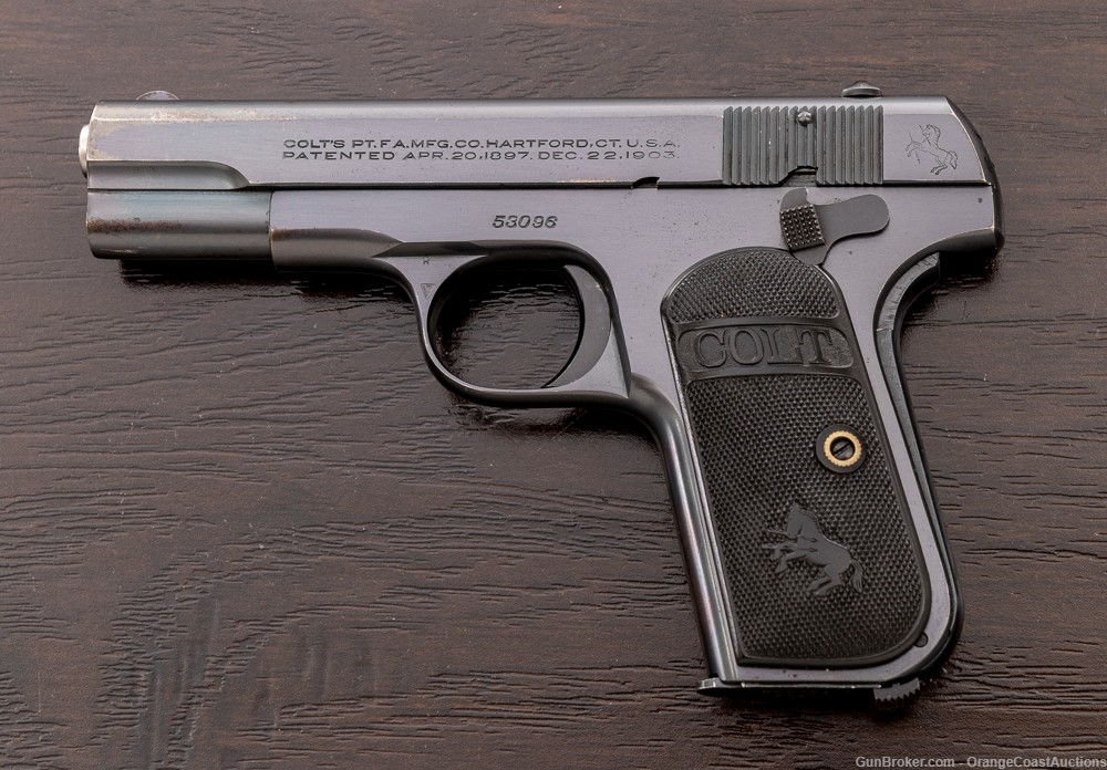 Colt Model 1908 Semi-Auto Pistol .380 ACP cal., 3.75” barrel w/Two-Tone Mag-img-0