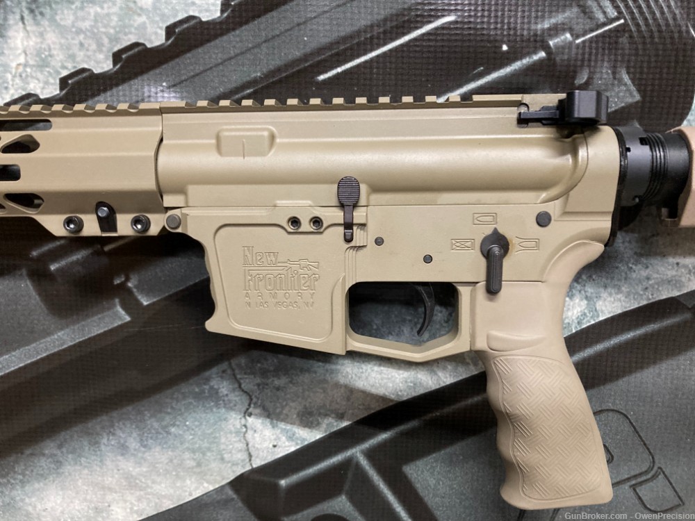 AR-9 9mm New Frontier FDE C-9 pistol Glock mags 8" MLok NR-img-3