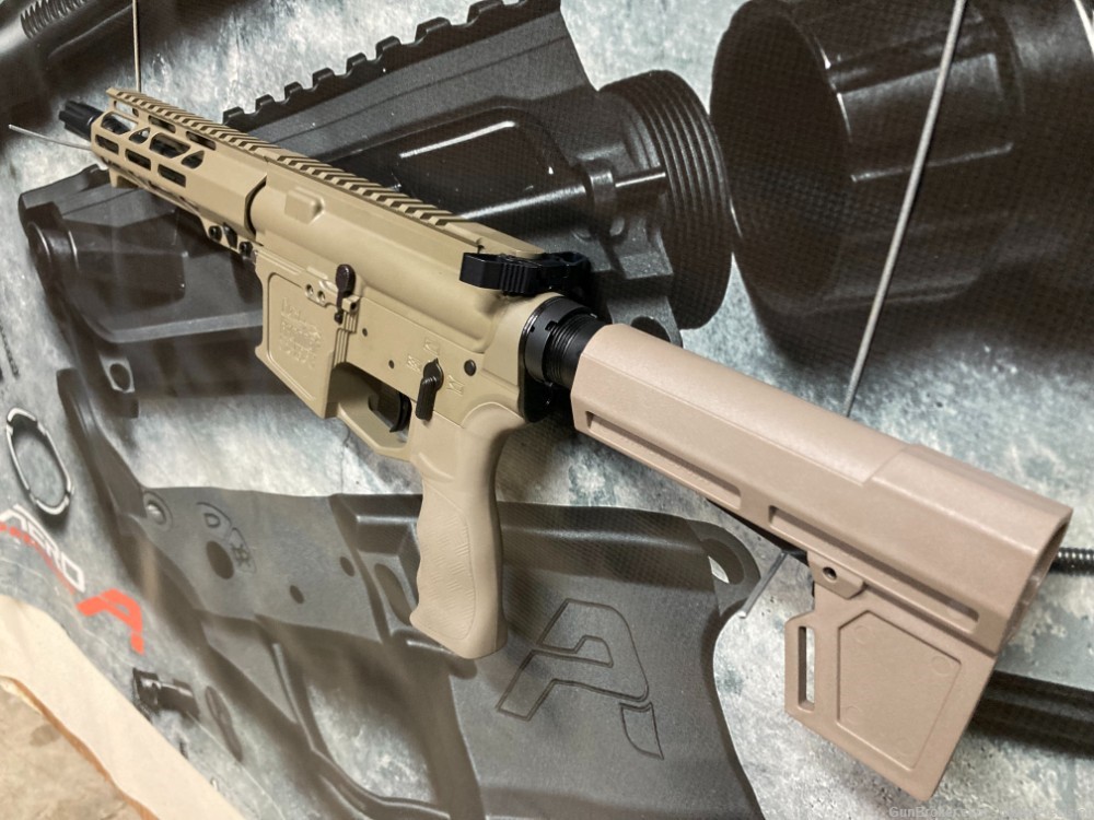 AR-9 9mm New Frontier FDE C-9 pistol Glock mags 8" MLok NR-img-5
