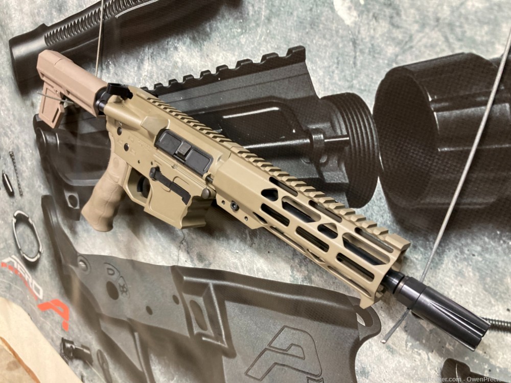 AR-9 9mm New Frontier FDE C-9 pistol Glock mags 8" MLok NR-img-6