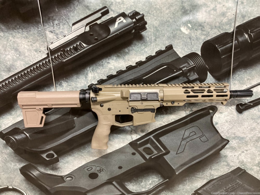 AR-9 9mm New Frontier FDE C-9 pistol Glock mags 8" MLok NR-img-0