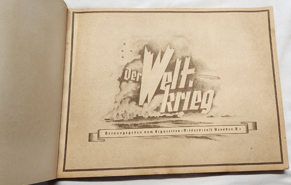 WWI WW1 Imperial German Empire Cigarette album book Der Weltkrieg 1937-img-1