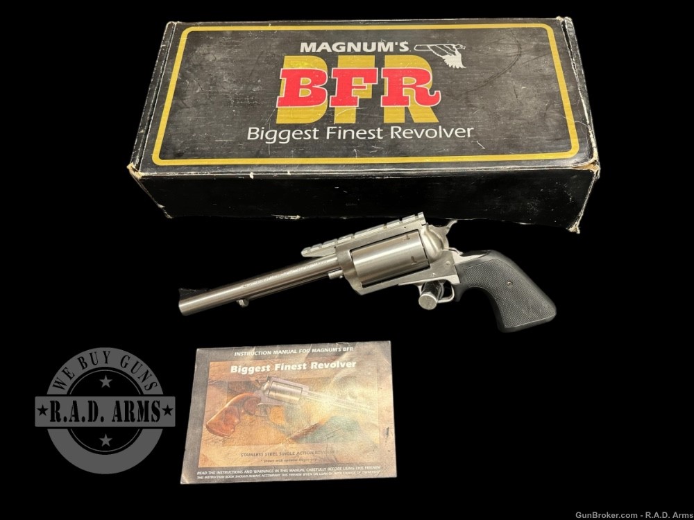 HANDCANNON Magnum Research BFR .500 S&W Magnum 7 1/2” in Original Box -img-0