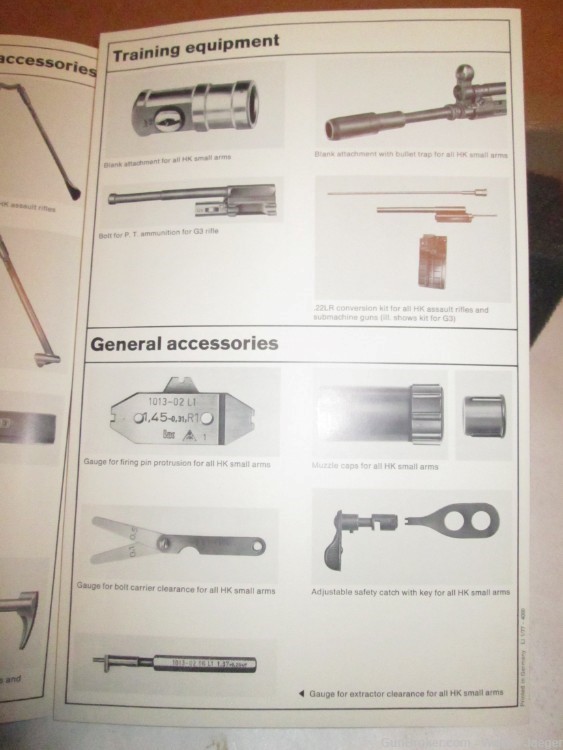 (4) HK Vintage Defense Tech Div Foldout Brochures RARE H&K Heckler Koch NEW-img-9