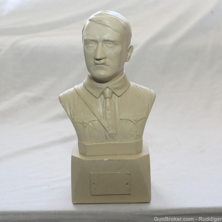 NSDAP WW2 A.H. Adolph Fuhrer Table Bust Statue by Schmidt-Hofer-img-0