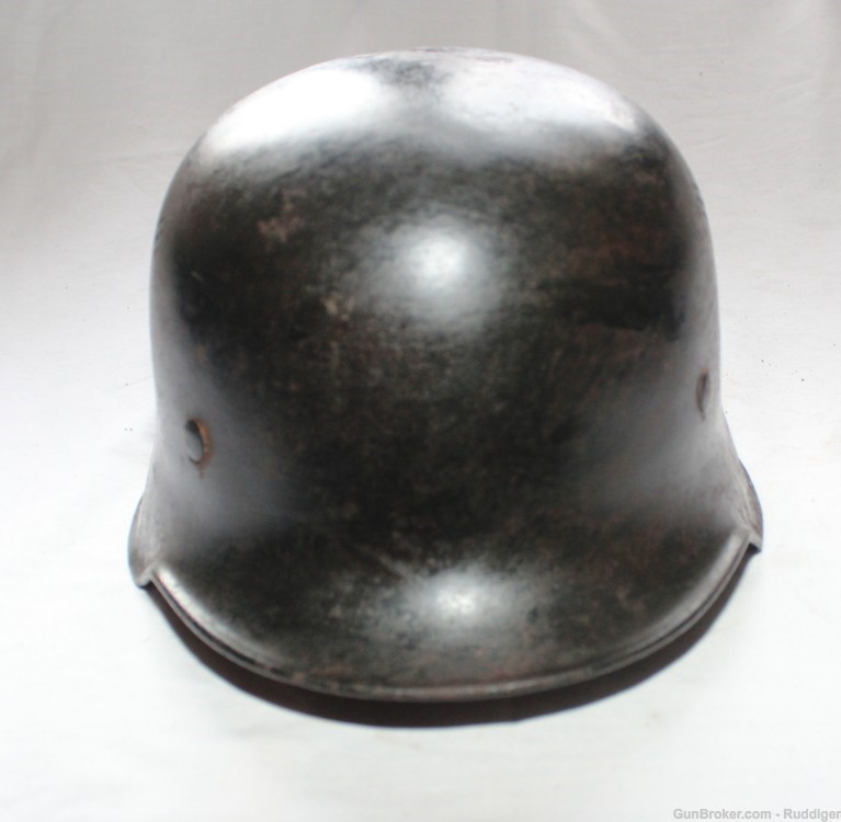 Original WW2 German Police Fire Civil M34 Gladiator Helmet +liner/chinstrap-img-7