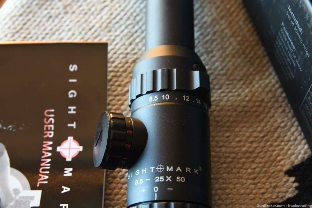 Sightmark Triple duty Illuminated Mil-dot 8.5-25x50mm scope as NEW w/box-img-2
