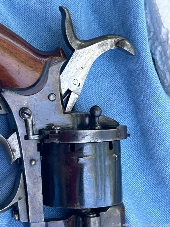 9mm Pinfire Lefaucheux Revolver Civil War era? 1860? French English Belgian-img-9