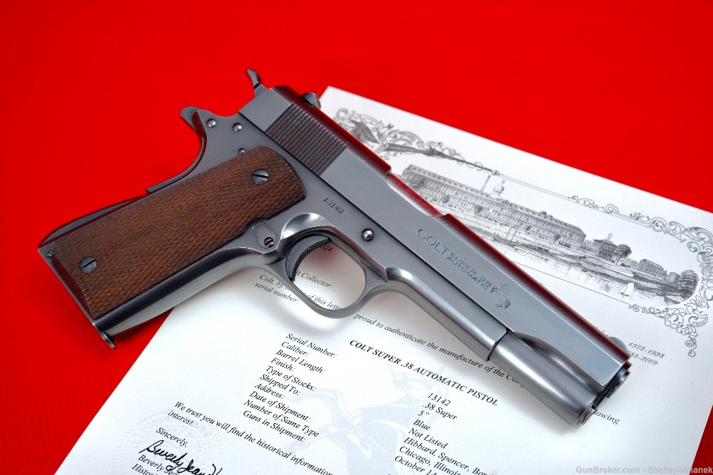 Ultra Rare Pre-War 1931 Colt Super 38 w/ Archive Letter 98% Chicago Shipped-img-0