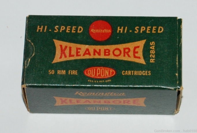 Vintage Full Box Remington Kleanbore in 22 Winchester Rem Special 1890 HP-img-0