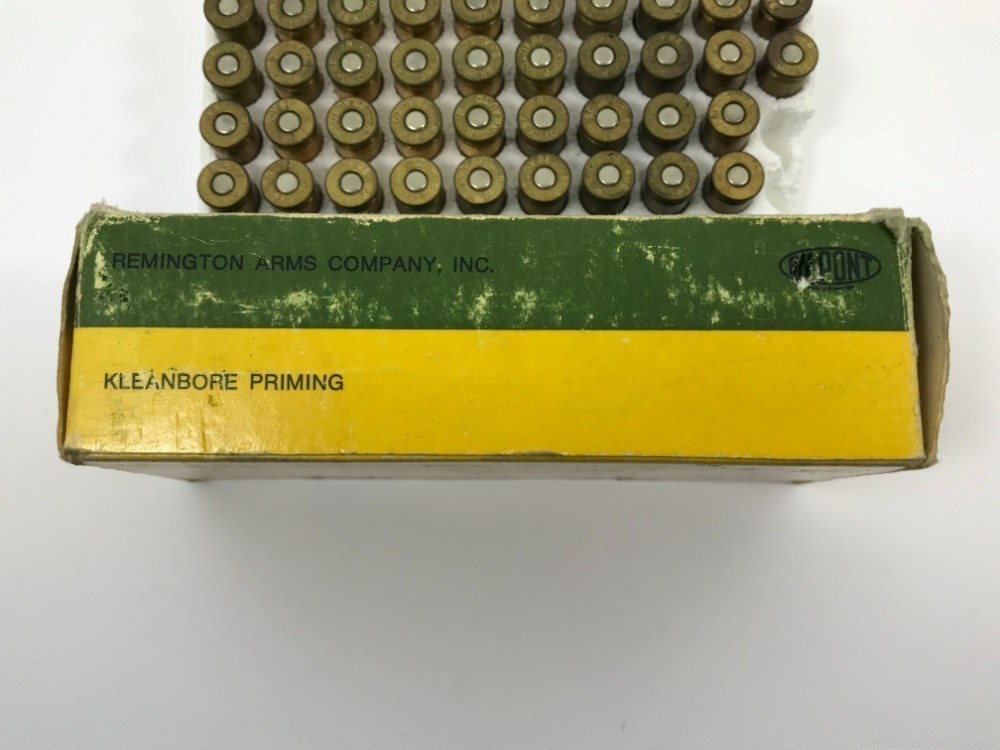 Remington .38 Auto Colt 130 Gr Metal Case Vintage Box 47 Rounds 1204-QP-img-1