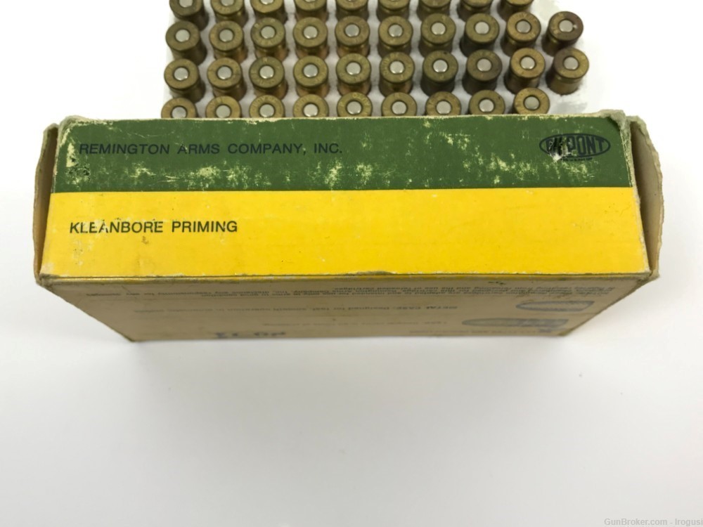 Remington .38 Auto Colt 130 Gr Metal Case Vintage Box 47 Rounds 1204-QP-img-3