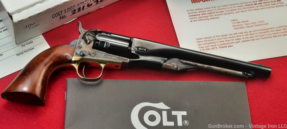 Colt Signature Series 1860 Army with Rare Fluted Cyl. .44 percussion NIB! -img-30