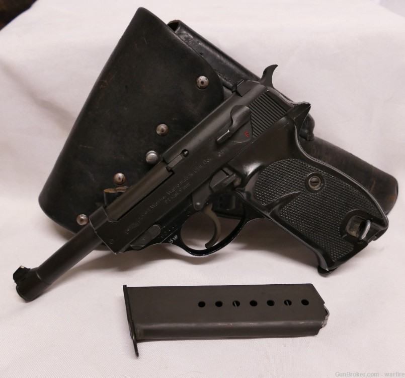 1965 West German Military Walther P1 Pistol Rig cal 9mm Luger-img-0