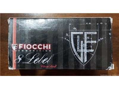 Box of Fiocchi 8mm Lebel Revolver Ammo (50rd)