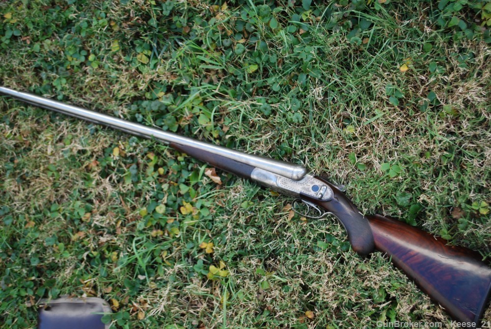 10 bore Pribyl Bros SxS shotgun Chicago Il. German make 32 in HIgh GRADE. -img-36