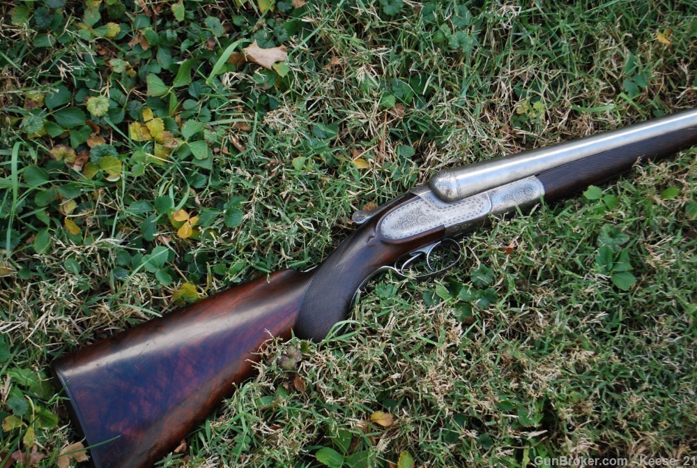 10 bore Pribyl Bros SxS shotgun Chicago Il. German make 32 in HIgh GRADE. -img-33