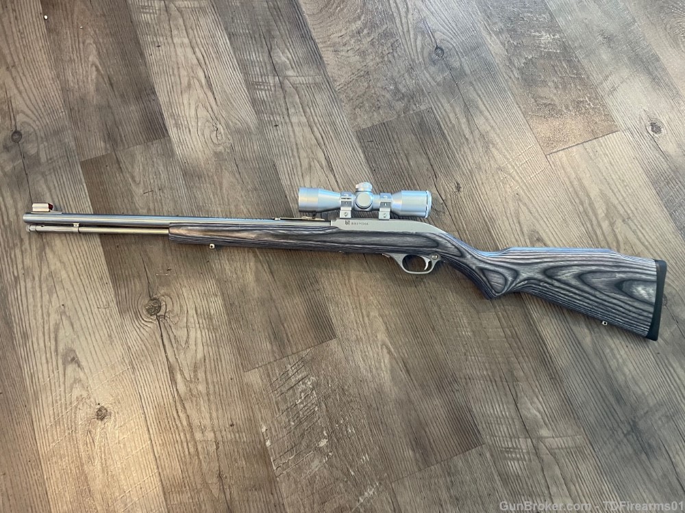 Marlin 60 60ss .22lr stainless steel laminate ducks unlimited w/ optic-img-1