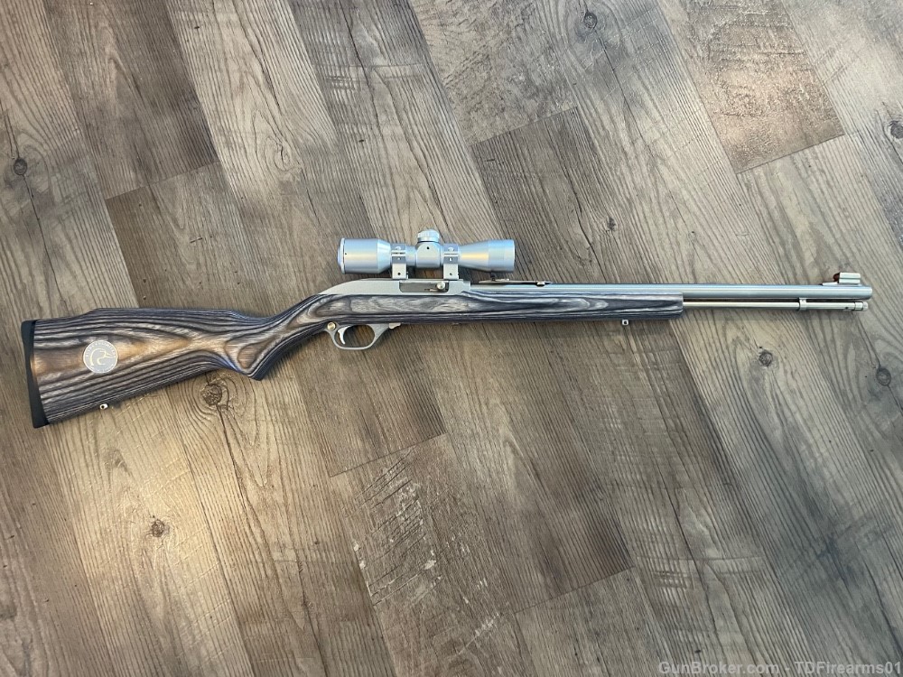 Marlin 60 60ss .22lr stainless steel laminate ducks unlimited w/ optic-img-0