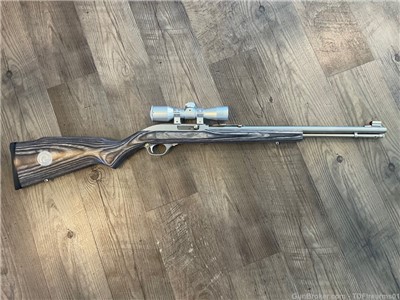 Marlin 60 60ss .22lr stainless steel laminate ducks unlimited w/ optic