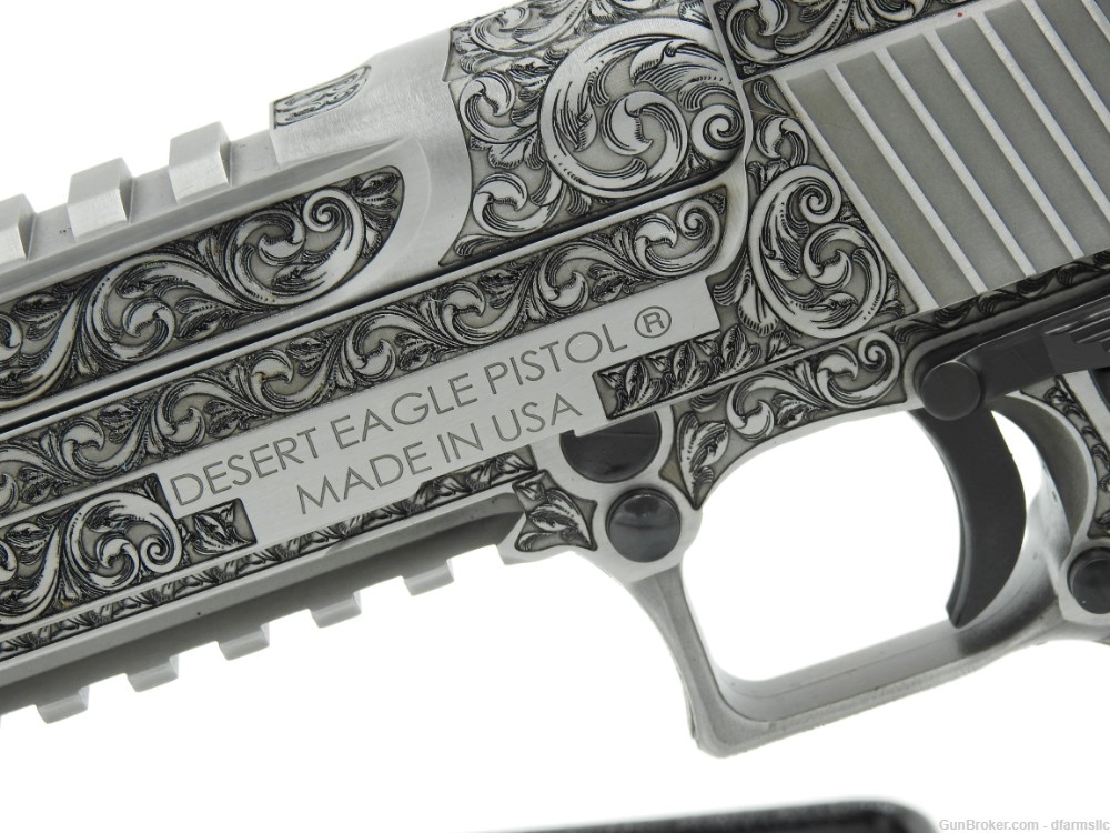Rare Incredible Custom Engraved Desert Eagle DE50SRMB Mark XIX .50 AE  -img-6